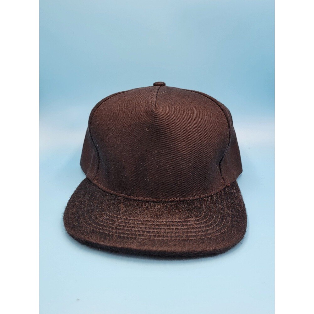 Stampd Black Hat with Fuzzy Brim Snapback